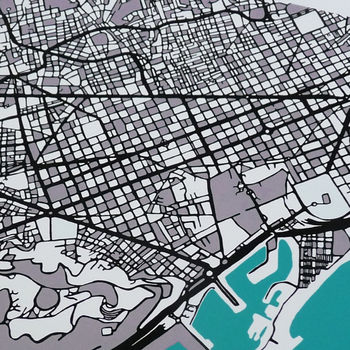 Barcelona Map Art Print, 4 of 5