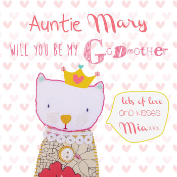 'Will You Be My Godmother/Godfather' Personalised Card, 3 of 7