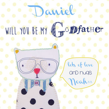 'Will You Be My Godmother/Godfather' Personalised Card, 6 of 7