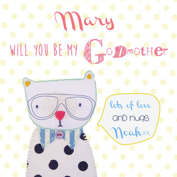 'Will You Be My Godmother/Godfather' Personalised Card, 4 of 7