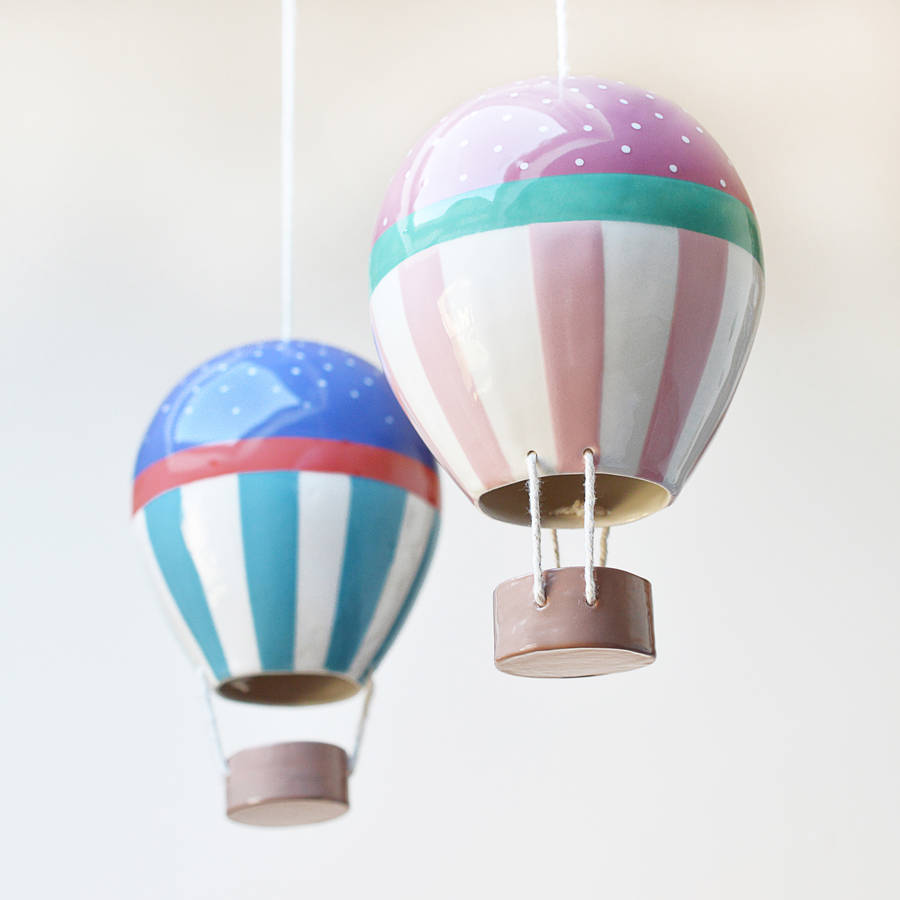 stars and stripes ceramic hot air balloon by kate charlton ceramics ...