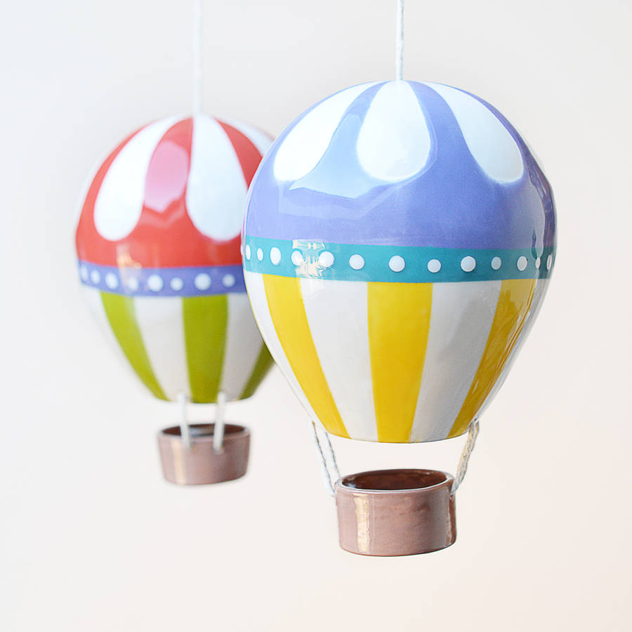 flower top ceramic hot air balloon by kate charlton ceramics ...