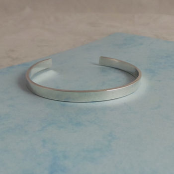Mens Sterling Silver Bangle, 2 of 6