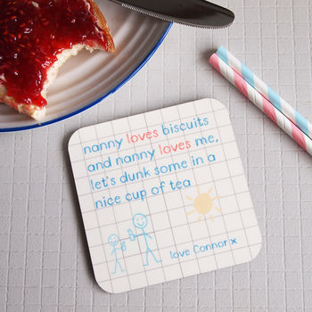 Personalised Mummy / Nanny And Me Rhyme Poem Coaster, 4 of 5