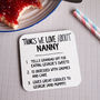 Personalised Things We Love About Grandparent Coaster, thumbnail 4 of 4