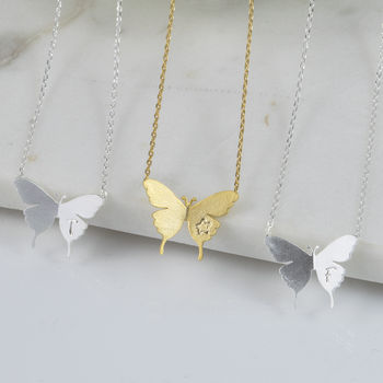 Delicate Butterfly Necklace, 2 of 5
