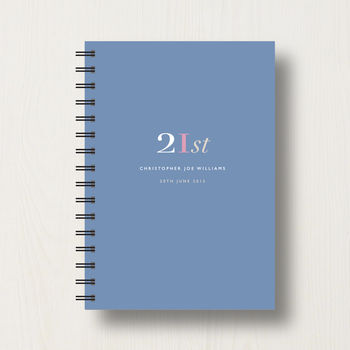 Personalised 21st Birthday Journal Or Guest Book, 7 of 11