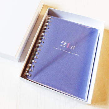 Personalised 21st Birthday Journal Or Guest Book, 2 of 11