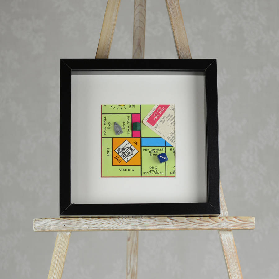 Framed Vintage Board Game Picture By Bobby Rocks