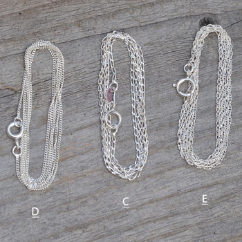 Solid Silver Chains , Trace Chain Curb Chain Rope Chain, 3 of 9