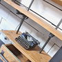 Caroline Wood And Pipe Industrial Desk And Shelves, thumbnail 3 of 5