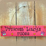 Personalised Princess Wooden Door Sign, thumbnail 2 of 2
