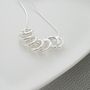 70th Birthday Silver Rings Necklace, thumbnail 4 of 4