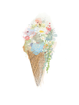 Ice Cream Sundae Illustration Print, 2 of 2