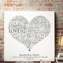 Personalised Heart Word Art Print, thumbnail 4 of 10