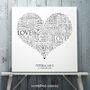 Personalised Heart Word Art Print, thumbnail 6 of 10
