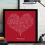 Personalised Heart Word Art Print, thumbnail 5 of 10