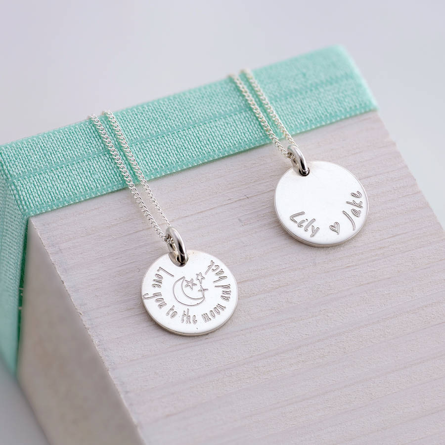 Personalised Sentiment Necklace By Lily Belle | notonthehighstreet.com