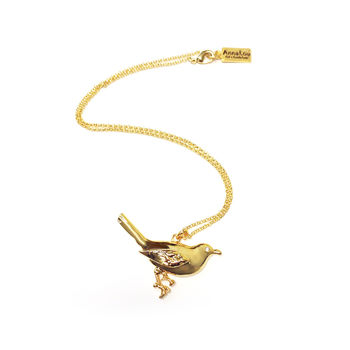 Gold Birdsong Necklace, 3 of 5