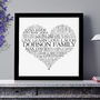 Personalised Heart Family Word Art Print, thumbnail 2 of 11