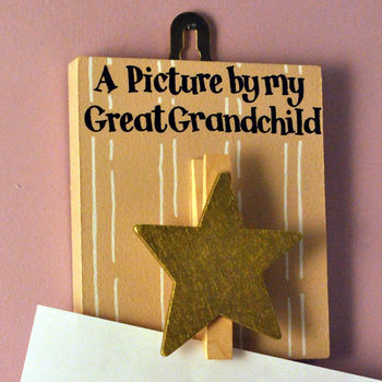 'A Picture By My Great Grandchild' Peg Board, 2 of 2