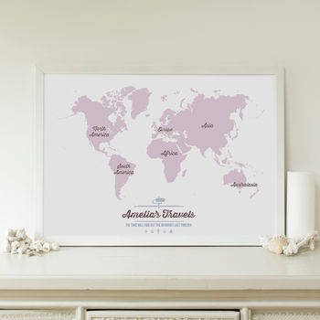 Personalised World Travel Map, 4 of 12