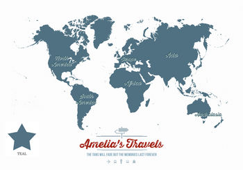Personalised World Travel Map, 12 of 12