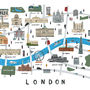 Personalised London Map Print, thumbnail 2 of 6