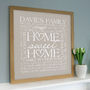 Personalised Family 'Home Sweet Home' Art, thumbnail 8 of 8