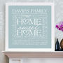 Personalised Family 'Home Sweet Home' Art, thumbnail 4 of 8