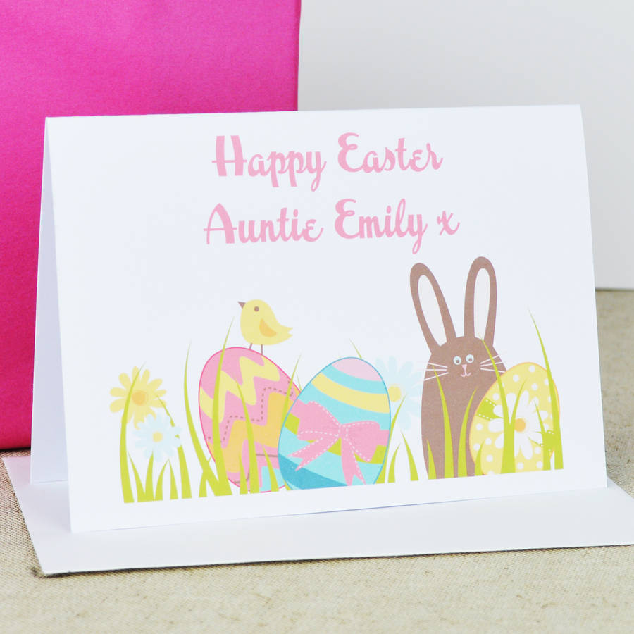 Personalised Happy Easter Card By Andrea Fays | notonthehighstreet.com