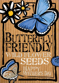 Mother's Day Butterfly Friendly Wild Flower Seeds, 2 of 5