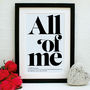 Personalised Our First Dance Song Framed Print, thumbnail 6 of 12