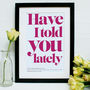 Personalised Our Song Framed Print, thumbnail 7 of 12