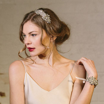 Arabella Crystal Diamante Wedding Headband, 3 of 8
