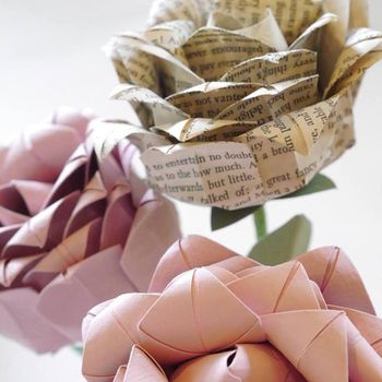 Paper Literary Origami Rose, 8 of 10