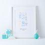 Personalised New Born Baby/Christening Print, thumbnail 1 of 4