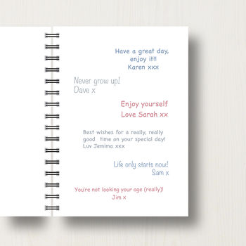 Personalised 30th Birthday Journal Or Guest Book, 6 of 11