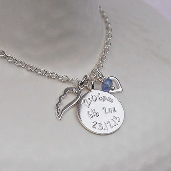 Personalised Silver New Mum Charm Necklace, 4 of 6