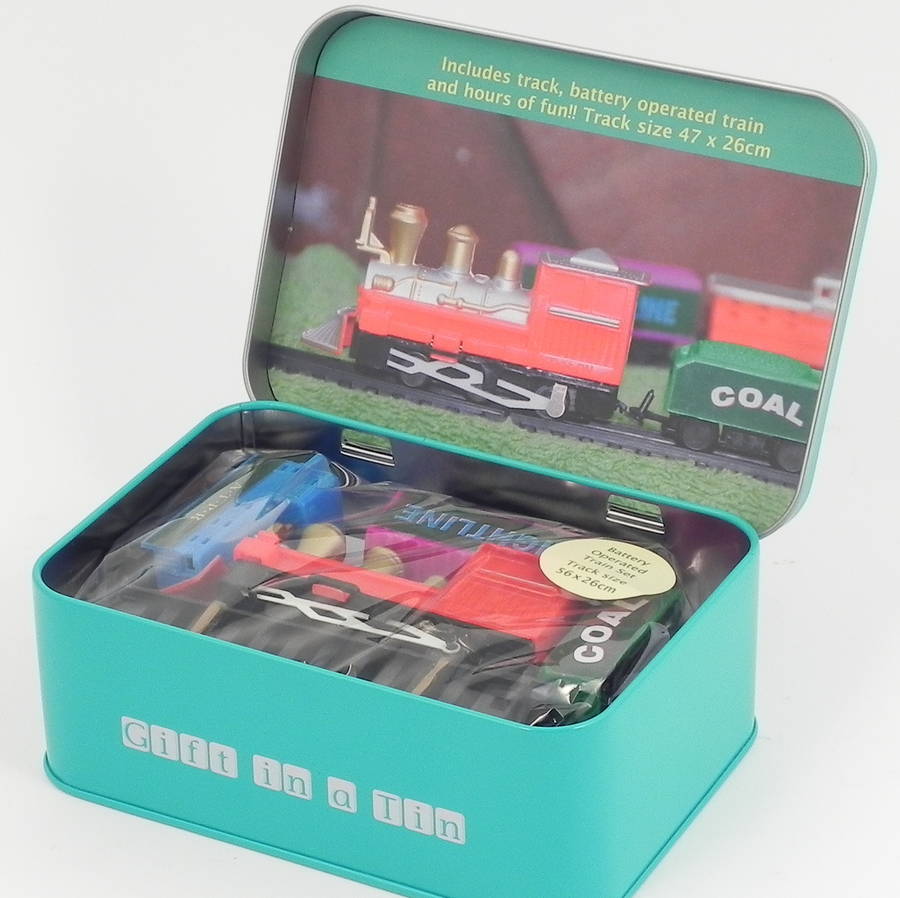 Train Set In A Tin By The Alphabet Gift Shop | notonthehighstreet.com