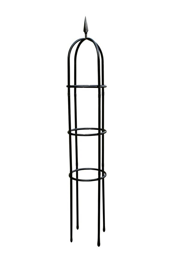 minster black metal garden obelisk by garden selections ...