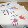 Your Child's Artwork Personalised Tea Towel, thumbnail 2 of 3