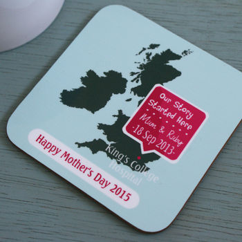 Personalised 'Where Our Story Started' Coaster, 3 of 4