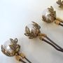 Set Of Five Antique Style Leaf Hair Grips, thumbnail 4 of 7