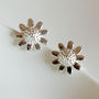 Sterling Silver Sunflower Stud Earrings, thumbnail 1 of 3