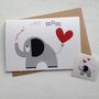 Heart And Elephant 'Special Step Mum' Mothers Day Card, thumbnail 2 of 3