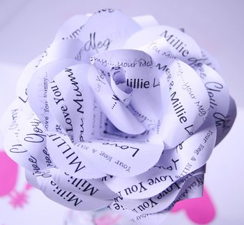 'Love You Mummy' Paper Rose, 5 of 8