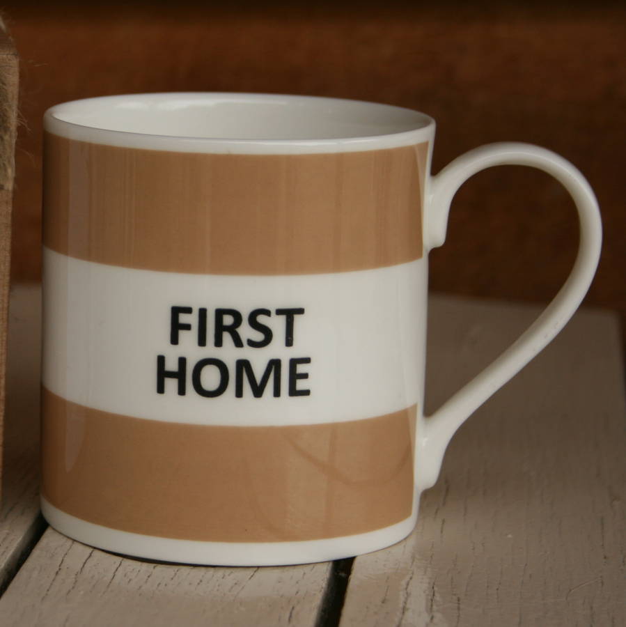 'First Home' Fine Bone China Mug By The Pot Bank