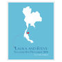 Engaged In Thailand Personalised Print, thumbnail 3 of 12