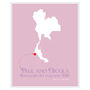 Engaged In Thailand Personalised Print, thumbnail 4 of 12
